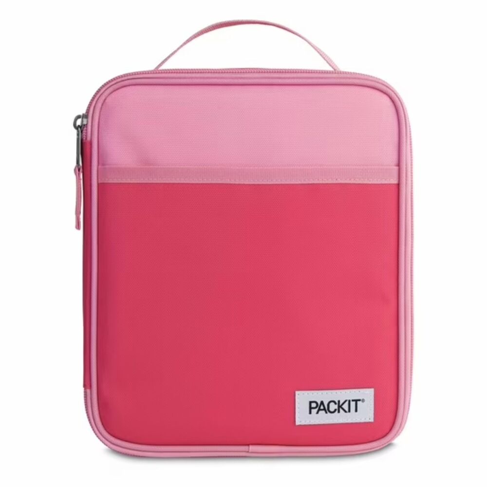 Packit Freezable Kid's Upright Reusable Lunch Box EcoFreeze Technology Pink NWT